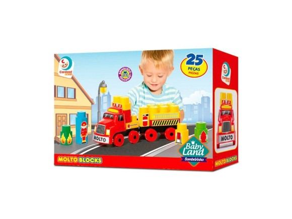 BLOCO DE MONTAR BABY LAND CONSTRUTOR 25 PÇS