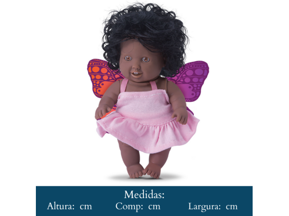 BONECA FADINHA   NEGRA   0712