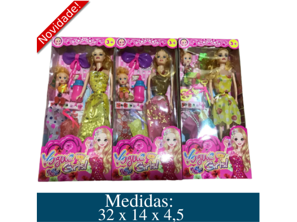 BONECA FANCY - SORTIDO 4 MODELOS