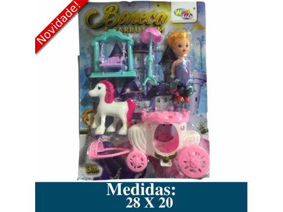 KIT BONECA E CARRUAGEM REF 7494