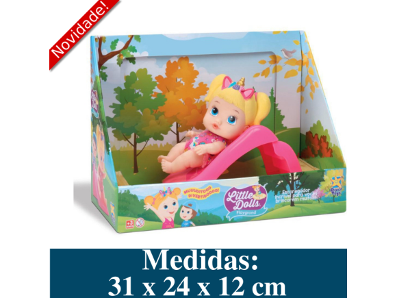 LITTLE DOLLS PLAYGROUND ESCORREGADOR MENINA 8096