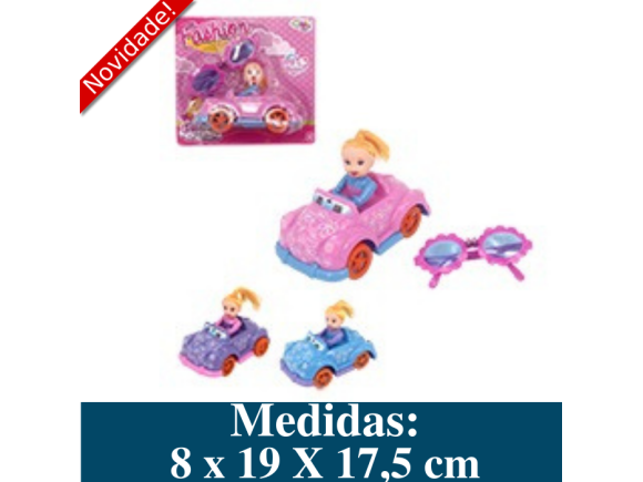 BONECA COM CARRO E ACESSORIOS WB2993