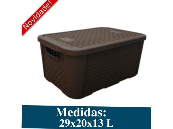 ORGANIZADOR RATTAN CAFE N1 5,8 L 2044