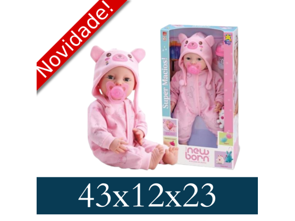 BONECA DIVER NEW BORN BRINCANDO DE PIJAMA MENINA 8191