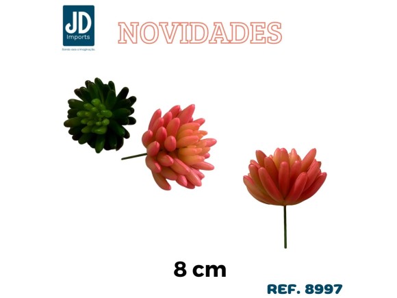 FLOR ARTIFICIAL  SUCULENTA 8 CM 3461