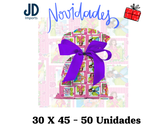 SAQUINHO P/ PRESENTE 30X45 - 50 UN. - 209 PRINCESS