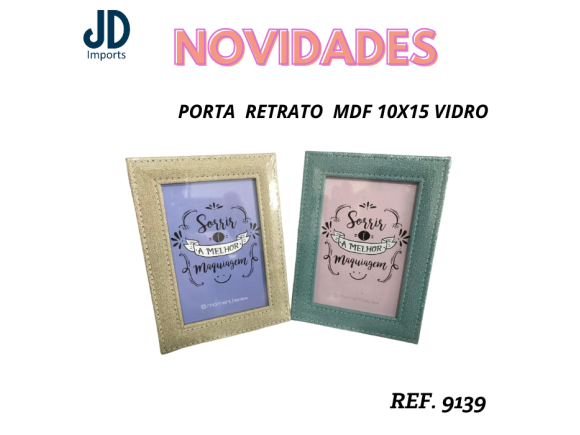 PORTA  RETRATO  MDF 10X15 VIDRO   CB1316