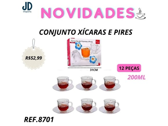 CJ XICARA E PIRES 12PÇS VDA14060