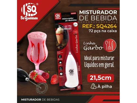 MISTURADOR DE BEBIDAS A PILHA LINHA GARBO   SQ4264