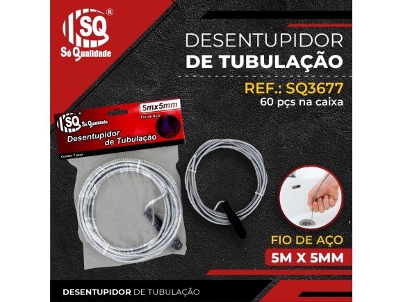 DESENTUPIDOR DE TUBULAÇÃO 5MX5MM SQ3677