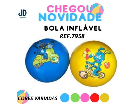 BOLA INFLAVEL COLORIDA  YT2818