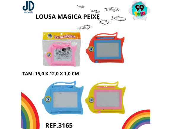 BRINQUEDO EM PLASTICO LOUSA MAGICA PEIXE-191201