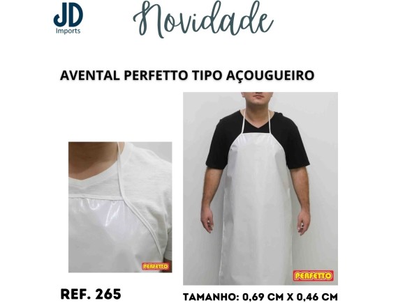 AVENTAL PERFETTO TIPO ACOUGUEIRO - 0477