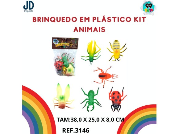 BRINQUEDO EM PLASTICO KIT INSETOS -22039