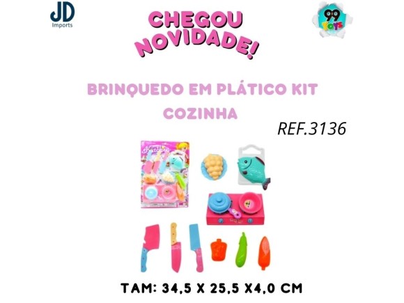 BRINQUEDO EM PLASTICO KIT COZINHA - 0013