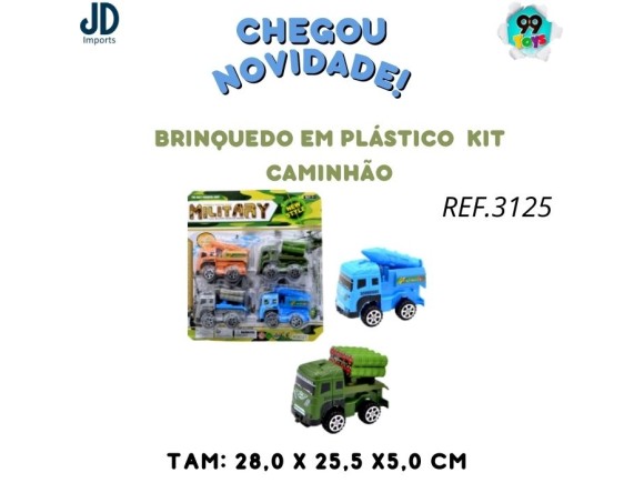 BRINQUEDO EM PLASTICO KIT CAMINHÃO - 0088