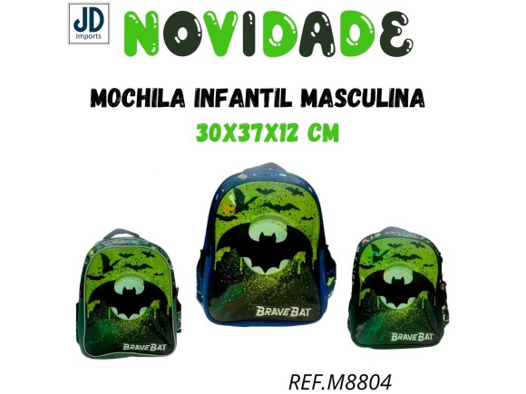 MOCHILA INFANTIL MASCULINA  13 MIM6314-13