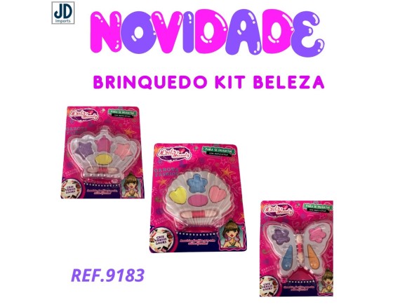 BRINQUEDO KIT BELEZA MAQUIAGEM PARA BONECA COM ACESSORIOS PD80017