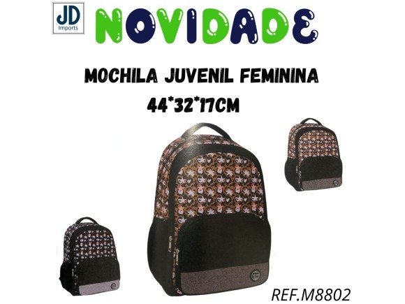 MOCHILA JUVENIL FEMININA 44*32*17CM