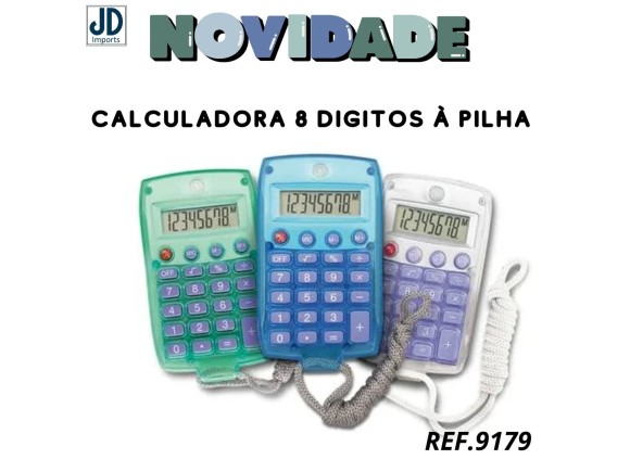 CALCULADORA   8  DIGITO  -PILHA  MAXMIDIA MAX-8961