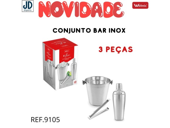 CONJ BAR  INOX   3 PCS  5308