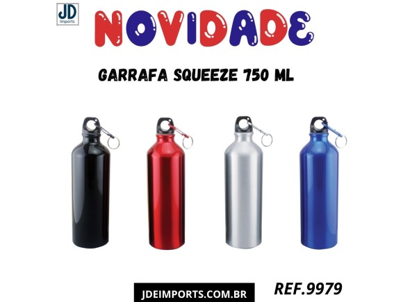 GARRAFA  SQUEZE   DE ALUMINIO TAMPA   750ML  SLIM   CB1118